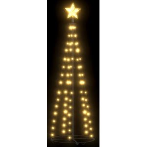 vidaXL Kegelkerstboom 84 warmwitte LED's 50x150 cm