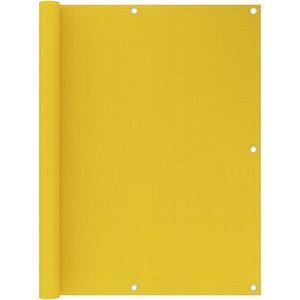 vidaXL Balkonscherm 120x500 cm HDPE geel