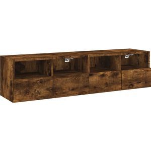 vidaXL-Tv-wandmeubels-2-st-60x30x30-cm-bewerkt-hout-gerookt-eikenkleur