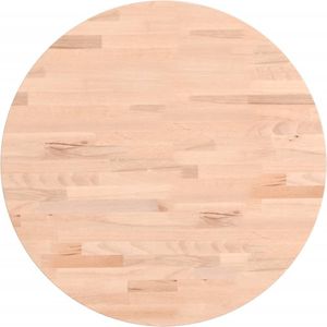 vidaXL Tafelblad rond Ø50x4 cm massief beukenhout