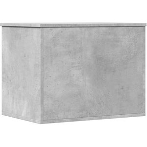 vidaXL Opbergbox 60x42x46 cm bewerkt hout betongrijs