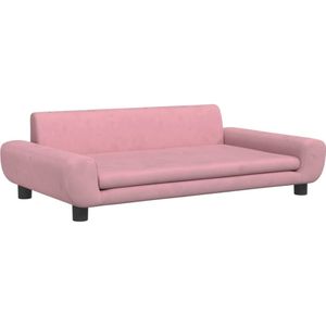 vidaXL Hondenmand 100x54x33 cm fluweel roze