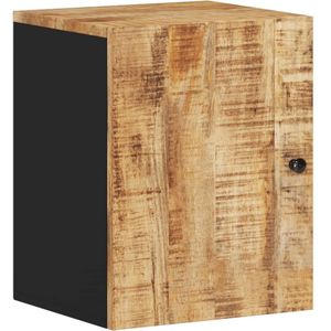 VidaXL Badkamerwandkast 38x33x48 cm - Massief Mangohout