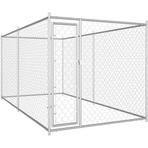 vidaXL Hondenkennel voor buiten 382x192x185 cm