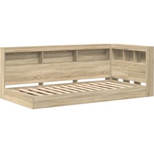 vidaXL Boekenkastbed - Sonoma Eiken - Gelaagd Hout
