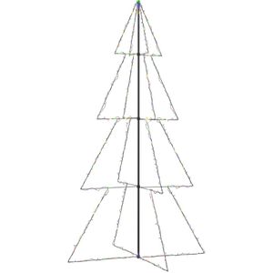 vidaXL Kegelkerstboom 360 LED's binnen en buiten 143x250 cm