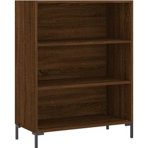 VidaXL Boekenkast 69,5x32,5x90 cm - Bewerkt Hout - Bruineikenkleurig