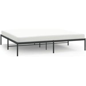 vidaXL Bedframe metaal zwart 183x213 cm