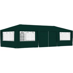 vidaXL-Partytent-met-zijwanden-professioneel-90-g/m²-4x9-m-groen