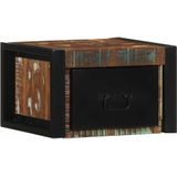 vidaXL Nachtkastje 40x35x25 cm massief gerecycled hout meerkleurig