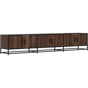 vidaXL Tv-meubel 210x35x41 cm bewerkt hout bruin eikenkleurig