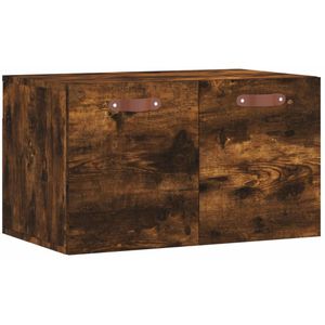 vidaXL Wandkast 60x36,5x35 cm bewerkt hout gerookt eikenkleurig