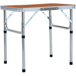 vidaXL Campingtafel inklapbaar 60x45 cm aluminium