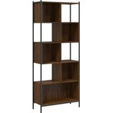 vidaXL Boekenkast 72x28x172 cm bewerkt hout bruineikenkleurig