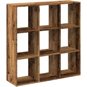 vidaXL Kamerscherm / boekenkast 102x29x103,5 cm hout oud houtkleurig