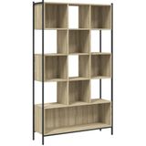 vidaXL Boekenkast 102x28x172 cm bewerkt hout sonoma eikenkleurig