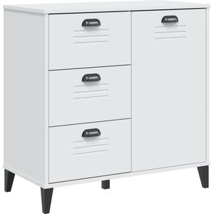 vidaXL Dressoir VIKEN 80x40x80 cm bewerkt hout wit