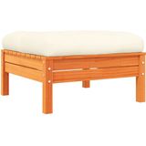 vidaXL 9-delige Loungeset met kussens massief grenenhout wasbruin