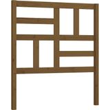 vidaXL Hoofdbord 96x4x104 cm massief grenenhout honingbruin