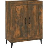 vidaXL Dressoir 69,5x34x90 cm bewerkt hout gerookt eikenkleurig
