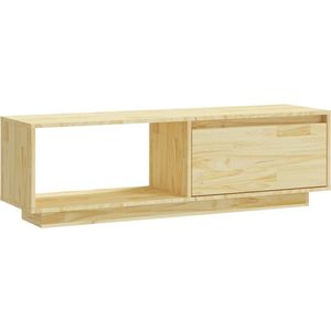vidaXL Tv-meubel 110x30x33,5 cm massief grenenhout