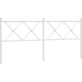 vidaXL Hoofdbord 180 cm metaal wit