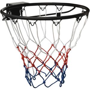 vidaXL Basketbalring 45 cm staal zwart