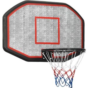 vidaXL Basketbalbord 109x71x3 cm polyetheen zwart
