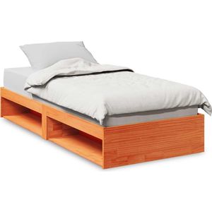 vidaXL Bedbank zonder matras wasbruin 75x190 cm massief grenenhout