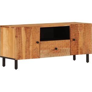 vidaXL Tv-meubel 105x33x46 cm massief acaciahout