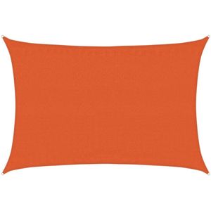 vidaXL Zonnezeil 160 g/m² 3,5x4,5 m HDPE oranje