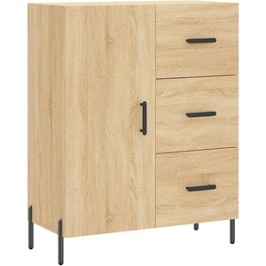 vidaXL Dressoir 69,5x34x90 cm bewerkt hout sonoma eikenkleurig