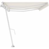 vidaXL Luifel vrijstaand automatisch 600x300 cm crèmekleurig