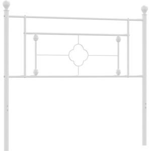 vidaXL Hoofdbord 107 cm metaal wit