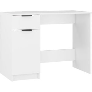 vidaXL-Bureau-100x50x75-cm-bewerkt-hout-wit