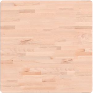 vidaXL Tafelblad vierkant 70x70x1,5 cm massief beukenhout