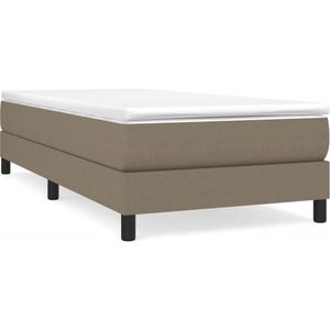 VidaXL Boxspringframe Stof Taupe 80x200 cm