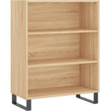 vidaXL Schappenkast 69,5x32,5x90 cm bewerkt hout sonoma eikenkleurig