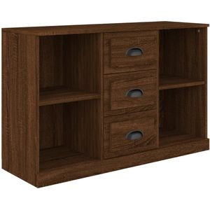 VidaXL Dressoir 104,5x35,5x67,5 cm - Bewerkt Hout - Bruineikenkleurig