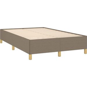 vidaXL Bedframe stof taupe 120x190 cm