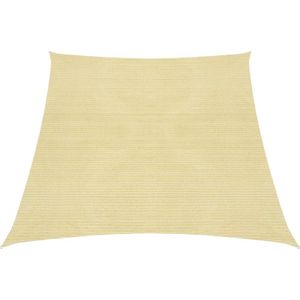 vidaXL Zonnezeil 160 g/m² 4/5x4 m HDPE beige