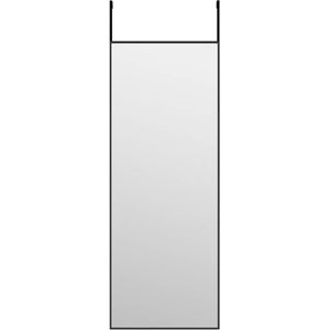 vidaXL-Deurspiegel-30x80-cm-glas-en-aluminium-zwart