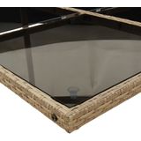 vidaXL - 11-delige - Tuinset - met - kussens - poly - rattan - gemengd - beige