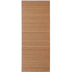 vidaXL Tapijt 100x160 cm bamboe bruin