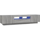 vidaXL-2-delige-Tv-meubelset-met-LED-bewerkt-hout-grijs-sonoma-eiken
