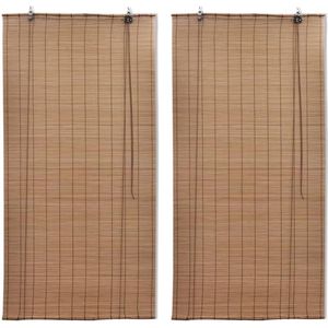 VidaXL-Rolgordijnen-2-st-120x220-cm-bamboe-bruin