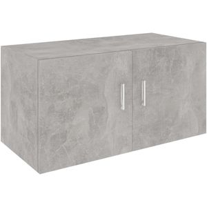 vidaXL Hangkast 80x39x40 cm bewerkt hout betongrijs