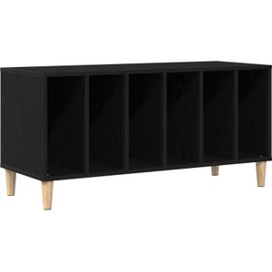 vidaXL Plankenkast in Zwart Eiken 100x38x48 cm van Geengineerd Hout