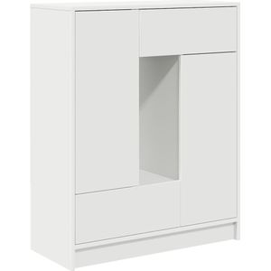 vidaXL Dressoir met lades en deuren 73x31x90 cm wit