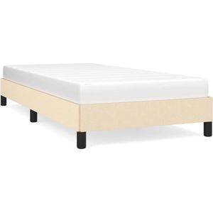 VidaXL-Bedframe-stof-crèmekleurig-90x200-cm